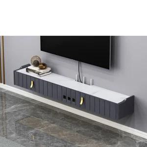 모던 티비 다이 벽걸이형 TV 선반 낮은 모듈 거실 장 티비 서랍장 - 길이 120cm