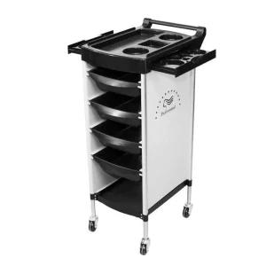 가위 정리함 커트 이동식 트롤리 시술 미용실 츄레이 트롤리 - 레드 36x30x82cm