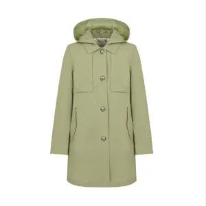 [롯데백화점]크로커다일레이디 탈부착 후드 스탠카라 트렌치코트 CLESCT104