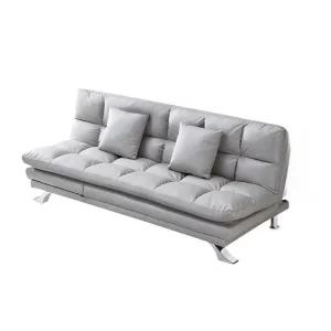 3인용 가죽 푹신 리클라이너 접이식 쇼파 침대