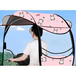 전기 오토바이 캐노피 햇빛가리개 전동차 지붕 자외선