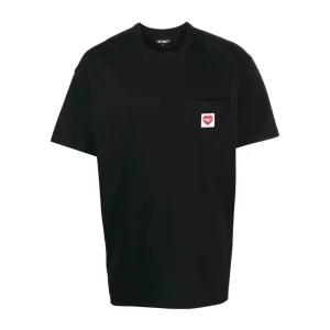 윕 체스트 포켓 하트 로고 반팔 티셔츠 I032128 1V2XX