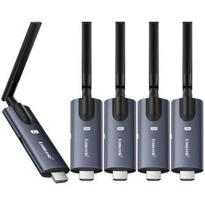 르모렐 무선 HD 송신기 4 수신기 휴대용 익스텐더 플러그 앤 플레이 656FT 1080P HD를 통해 PC/카메라/TV 박스에서 모니터/ /HD TV/폰/태블릿으로 비디오 오디오 스트리밍이 가능