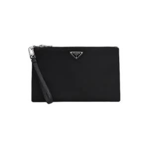 [프라다] 리나일론 레더 파우치 블랙 2NH0062DMH F0002