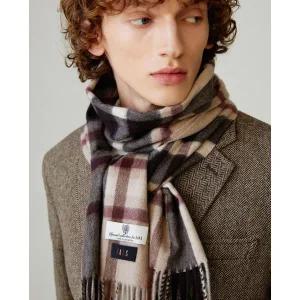 갤러리아 DBMU5F925W2 닥스  남녀공용 브라운 체크 캐시미어100% 머플러