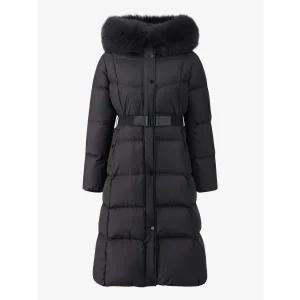 [롯데백화점]씨씨콜렉트 폭스퍼 벨티드 롱 구스 다운 C254PSG191