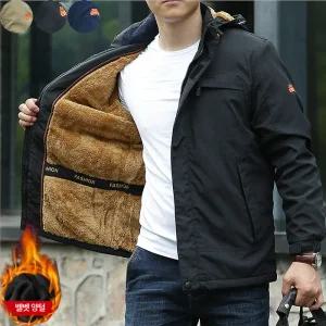 남성 가을겨울 EAGLE FENDER 이글 펜더 팔자수 벨벳 양털 야상 후드 점퍼 후드탈부착 블루종 항공점퍼 4칼라 #1/