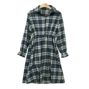 JJM-SS239 여자체크레이스카라밴딩원피스 원피스 가을원피스