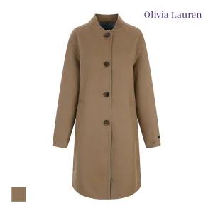 [올리비아로렌] 니트넥 핸드코트_VOCEA4WA436