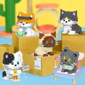 [퍼즐피플]나노블럭 미니 고양이 타워 6종 세트 1066조각(PCS)