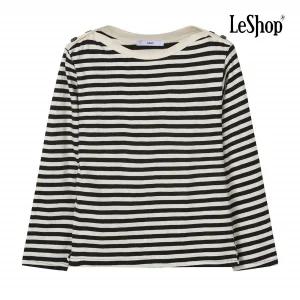 [AK수원점] [르샵] 버튼 보트넥 스트라이프 티셔츠 (BP9TS020A)