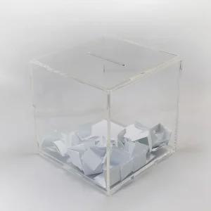 투표함 3T 투명 100x100mm_TC01_037함 캡슐뽑기 추첨함 모금함 박스 상금 홀인원 선물 기념 성금함 헌금함