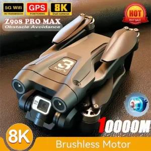 장애물 카메라 회피 Quadcopter RC 새로운 브러시리스 10000M 908 FPV 2025 전문 HD 듀얼 모터 드론 Max 8K