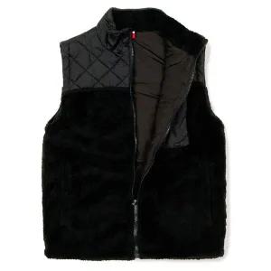 후리스 누빔 퀼팅 패딩조끼 하이넥 지퍼 작업 조끼 남성경량베스트