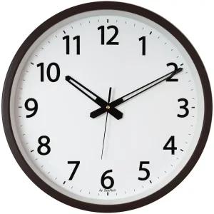 심플 국산 abs37cm 중대형 무소음벽시계 무음 벽걸이 거실 브라운 인테리어 학교 사무실 식당 교실 학원 병원 교회 집들이 개업선물 판촉