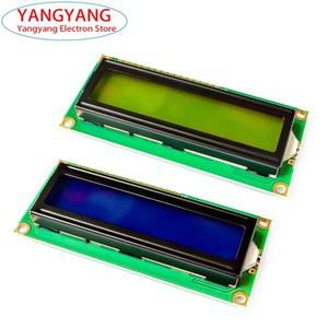 UNO R3 Mega2560 용 LCD 모듈 디스플레이 1602 인터페이스 블루 옐로우 그린 스크린 IIC 12C 16x2 문자 5V LCD1602