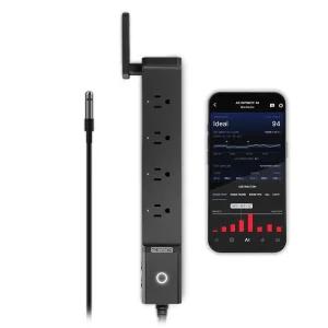 AC Infinity Outlet AI, 환경 컨트롤러, 스마트 Wi-Fi 전원 스트립, 듀얼 존 온도 습도, 개별 제어 4 플러