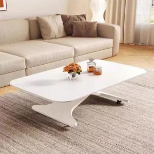 대리석 트랜스포머 높낮이 탁자 거실 식탁 리프팅