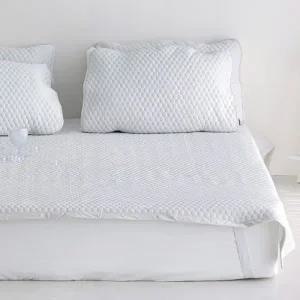 토리 선염 냉감3중직 밴딩카페트 패드 퀸Q세트 그레이