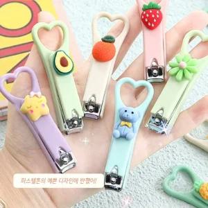 깜찍 휴대용 손톱 깎이 5개세트/어린이손톱깎이 유아손톱깎이 아기손톱관리 귀후비개 귀청소도구
