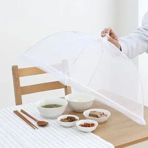 위생 식탁 보관 용기 덮개 진공 접시 투명 상덮개 반찬통 음식 접이식 반찬 원터치 밥상보