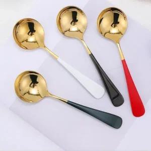 온나 골드 디저트 숟가락 스푼