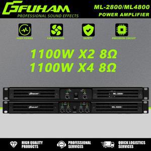 FUHAM ML2800/ML4800 파워 앰프 2/4채널 경량 1U 8옴 1100W 소형 무대 공연용 디지털