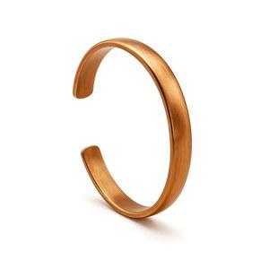 남성과 여성을 위한 힐링 몽크 퓨어 구리 팔찌 - 수제 코팅 장신구 커프 관절염을 조절 가능한 여성용