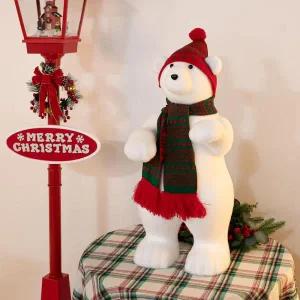 [아트박스]/플라워트리 크리스마스 곰인형 대형장식 알라스카곰아빠 78cm