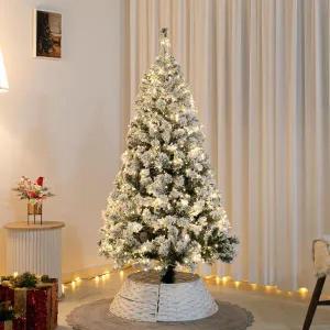 [아트박스]/플라워트리 크리스마스 트리 나무 촘촘 눈쌓인 스노우 150cm 장식