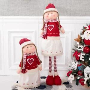 [아트박스]/플라워트리 [1+1] 크리스마스 인형 대형 장식 소녀아이돌 83cm