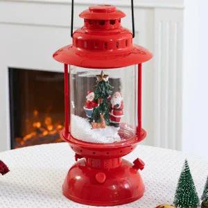 아트박스/플라워트리 크리스마스 랜턴 오르골 대형장식 스노우볼 체리 41cm