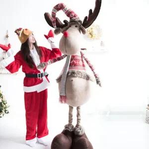 플라워트리 크리스마스 사슴 인형 대형 장식 노르딕모자 180cm