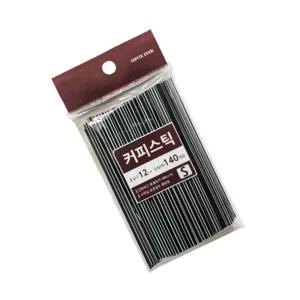 (S 140개) 커피 스틱/일회용/1회용/빨대/막대/일자/일자형/프라스틱/스트로우/플라스틱/머들러/탕비실/카페