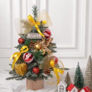 /플라워트리 크리스마스 미니트리 워머 LED 페스티벌그레이 45cm