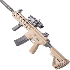 hk416 자동 전동건 젤리탄총 모드 연속 전동총 장난감 반동 금속기어
