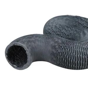 튜브 배기관 125파이 - 자바라 연통 블랙 1m