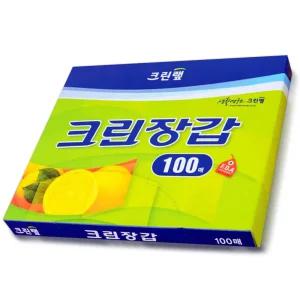 크린? 크린장갑 100매 위생 비닐 일회용 1회용비닐장갑
