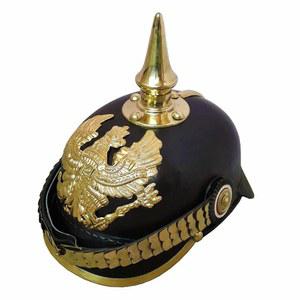 니스탄 독일 피켈하우브 프로이센 가죽 헬멧 2차 세계대전 군 장교 남성 의상 FR