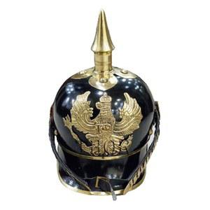 토르 악기 피켈하우베 독일 프로이센 헬멧 황동 액센트 제국 장교 스파이크 러스틱 빈티지 홈 데코 선물