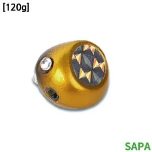 싸파 유동식 타이라바 헤드 120g 골드 2개입 참돔낚씨 참돔낚씨 루어 참돔 선상낚시