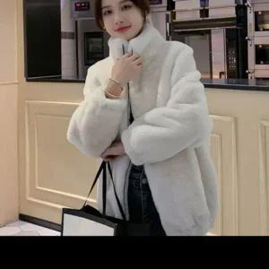 점퍼 여성페이크퍼점퍼 페이크퍼 융털 자켓