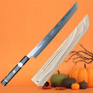 초밥 및 사시미용 다마스커스 스틸 나이프 세트 사시미 연어 주방 키리츠케