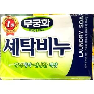 (250g X12) 무궁화 세탁 비누/의류/어린이/살균/아동/가정/가게/주방/청결/무공해/표백/식당/어린이집