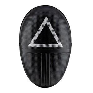 넷플릭스 공식 오징어 게임 마스크, 원 사이즈 성인 코스튬 마스크 위장하기