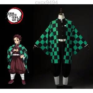  귀멸의칼날 탄지로 의상 코스프레 하오리 풀세트 카마도 귀살대 제복