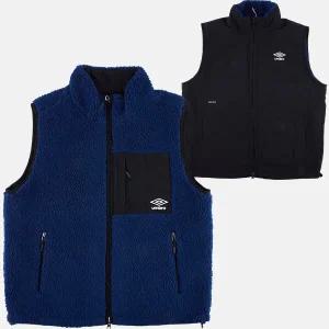 [엄브로] 엄브로 온앤오프 리버시블 플리스 패딩 베스트 UP423CWVO1 BLU