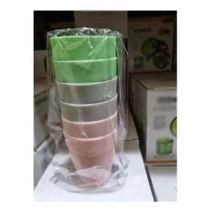 파스텔컵(소)6P 피크닉컵 캠핑용컵 소풍컵 야외용컵 어린이컵 어린이물컵 어린이집컵 유치원컵 유아용컵