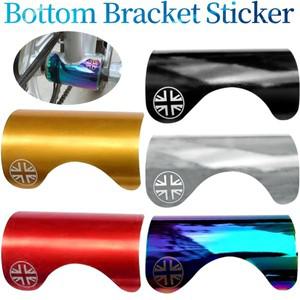 Brompton용 금속 하단 브래킷 스티커, 접이식 자전거 프레임 보호 패드