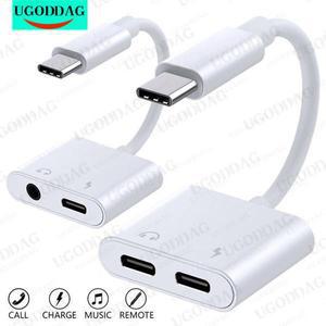 삼성호환 갤럭시 호환 S21 FE 노트 울트라 10 플러스용 in 타입 C 어댑터 스플리터  USB - 3.5 잭 이어폰